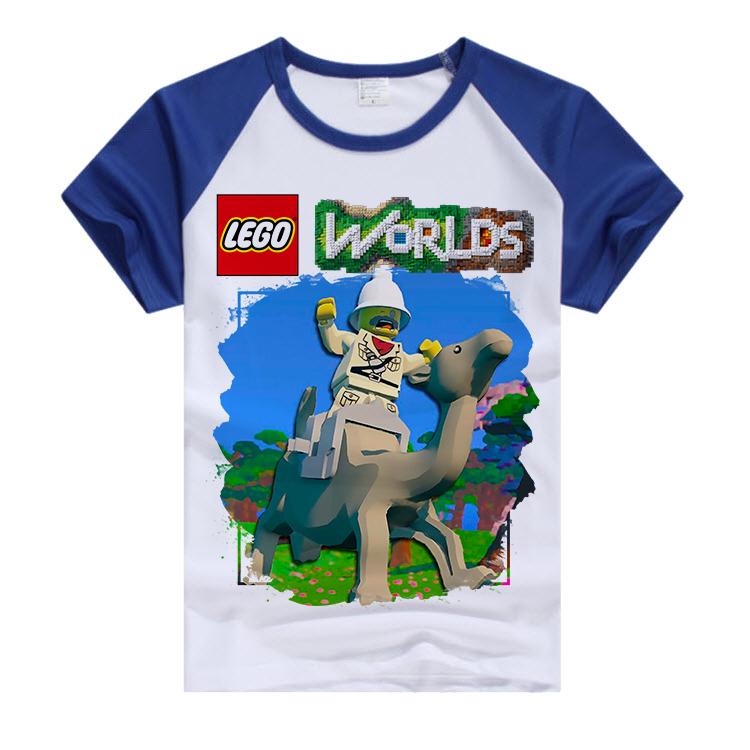 Футболка с героями игры Lego Worlds