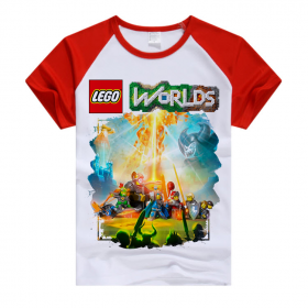 Футболка с героями игры Lego Worlds