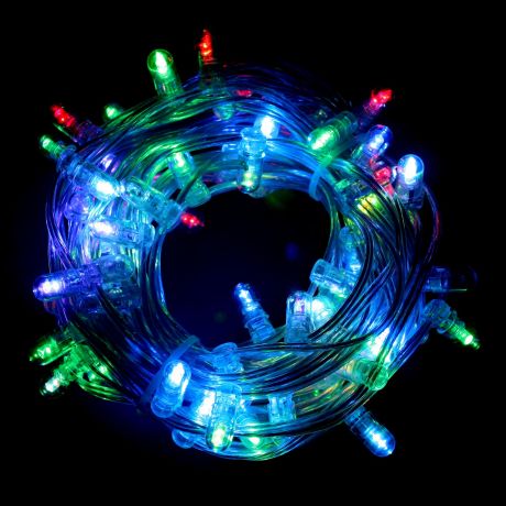 LED-гирлянда  (10м, 65 разноцветных светодиодов)