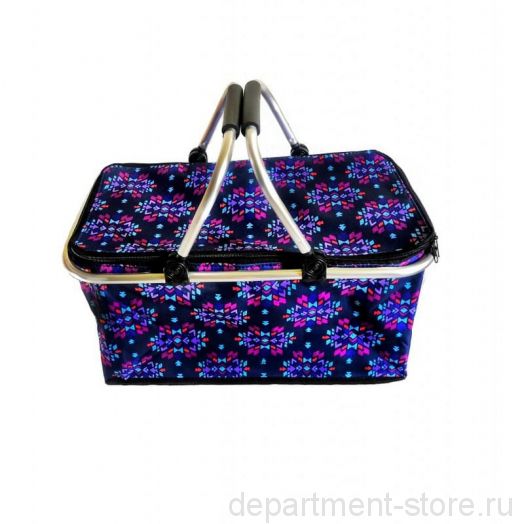 Термокорзина для покупок и пикника, объём 29 л, цвет синий