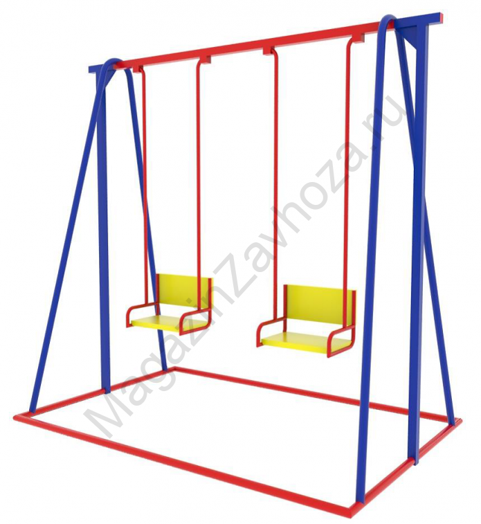Качели Двойные с усилением снизу