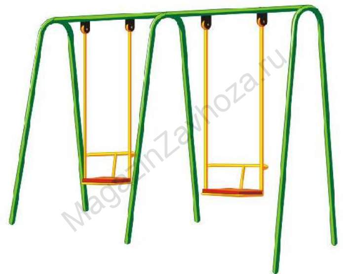 Качели Двойные Без деревянной спинки