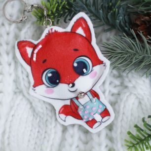 Набор для шитья текстильного брелока-подвески Лисёнок