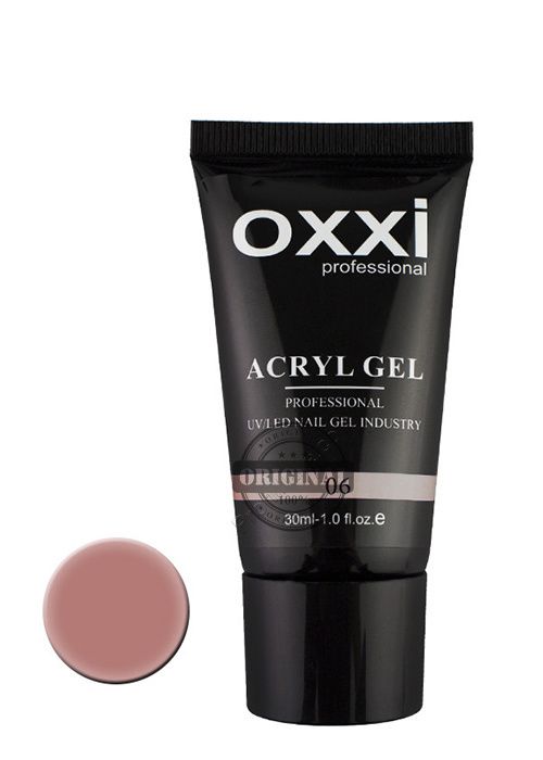 Акрилгель Acryl-Gel OXXI professional, светло-бежевый, №06, 30 мл