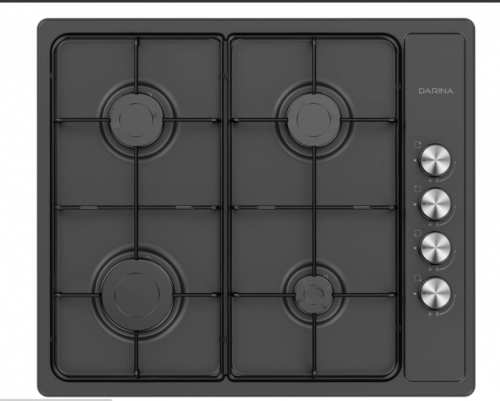 Варочная панель Darina T1 BGM341 11 At, газовая, встраиваемая, черный