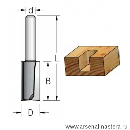 Фреза пазовая 7.0 x 25 x 57 x 6 WPW P240703