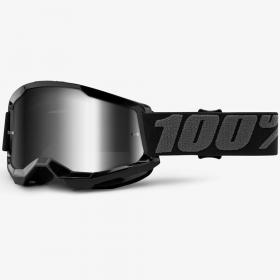 100% Strata 2 Black Mirror Silver Lens, очки