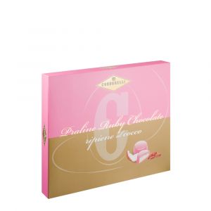 Конфеты пралине из розового шоколада с кокосовой начинкой Condorelli Praline Rubi Chocolate Ripiene al Cocco 120 г - Италия