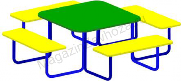 Детский Стол с 4 лавочками
