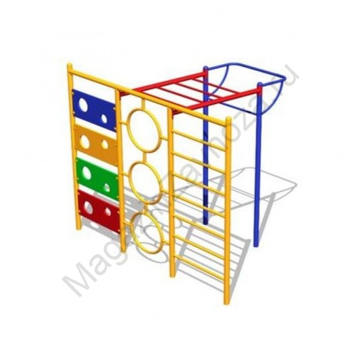 Спортивный комплекс с турником и лазалкой