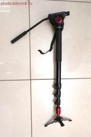 Монопод Manfrotto MVM500A с видеоголовой б/у