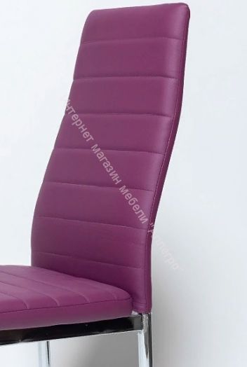 Стул "F-261-3" Пурпурный кожзам/Хром