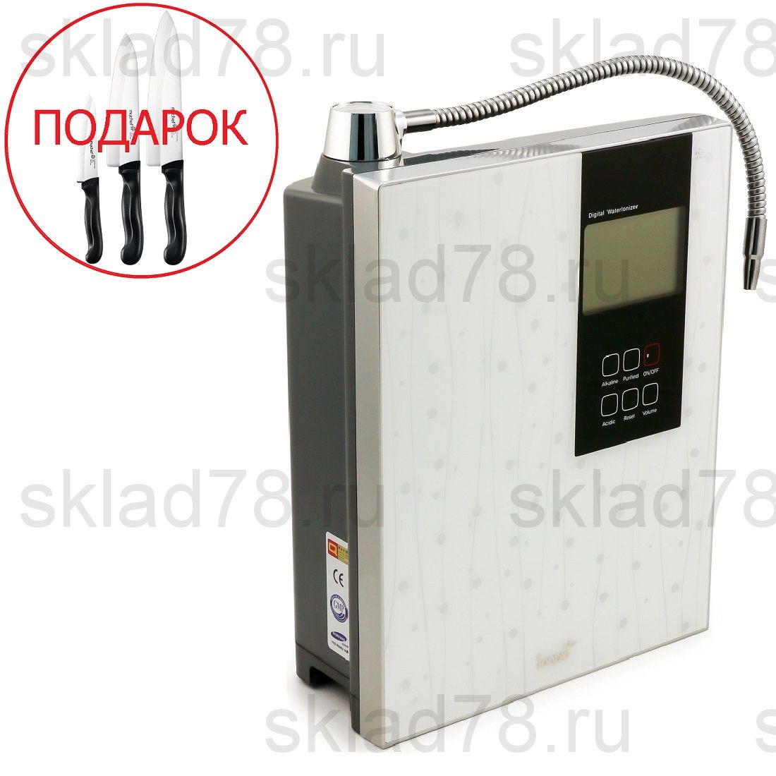 Ионизатор воды ION-7600 White (9 титано-платиновых пластин)