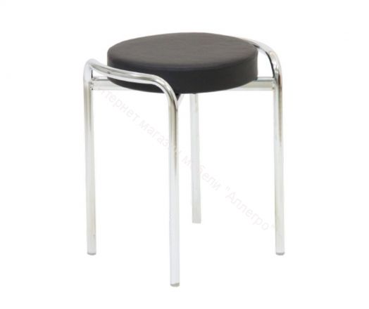 Табурет «Пуфик» (Хром)/Кожзам Стандарт