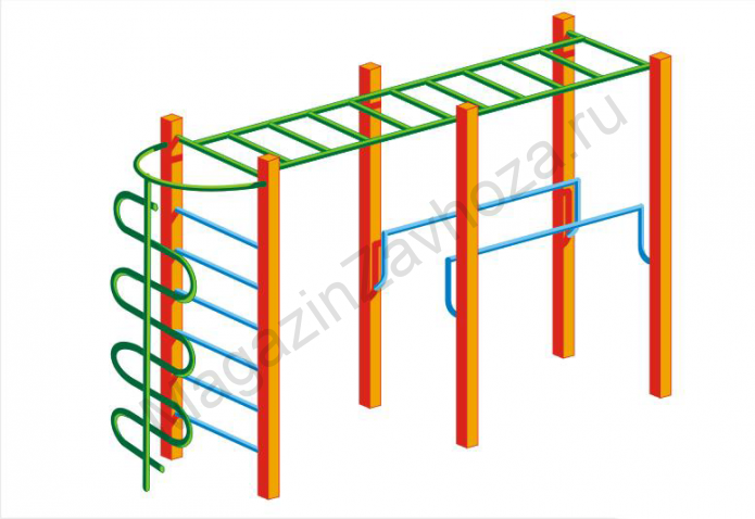 Спортивный комплекс с брусьями