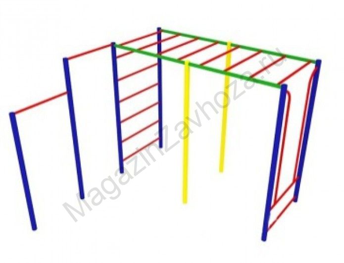 Спортивный комплекс лестница и 2 турника