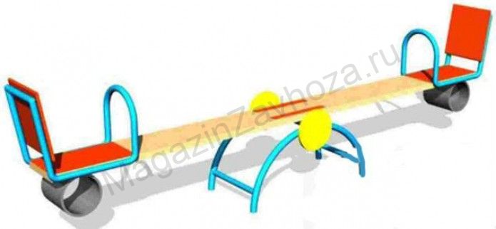 Качалка-балансир с амортизатором и ручками