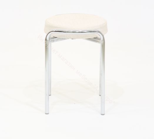 Табурет «Пуфик» (Хром)/Кожзам Santorini, Бенгал, Rhodes, DPCV1, SUNNY