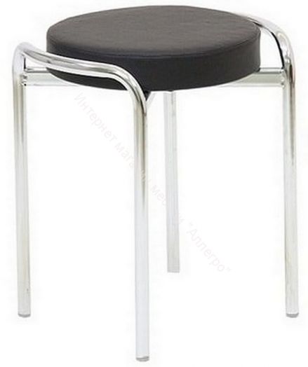 Табурет «Пуфик» (Хром)/Кожзам Santorini, Бенгал, Rhodes, DPCV1, SUNNY