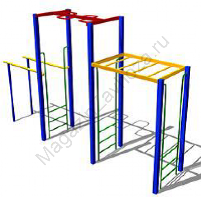 Рукоход с гаризонтальной лазалкой