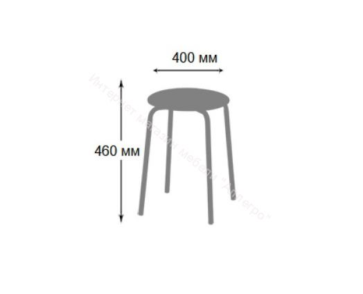 Табурет «Пуфик» (Хром)/Кожзам Крокодил, Punto, Matrix