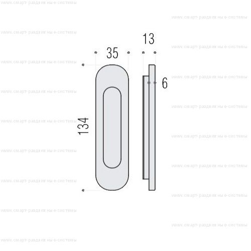 Colombo CD511 ручка для раздвижных дверей