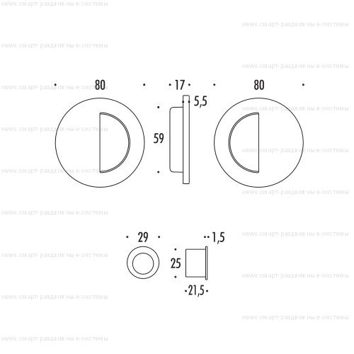Colombo ENTER LC211 комплект для раздвижных дверей