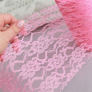 Кружево розовое 15 см