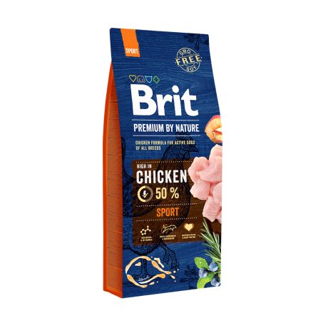 Для собак всех пород с высокими затратами энергии Brit Premium by Nature Sport