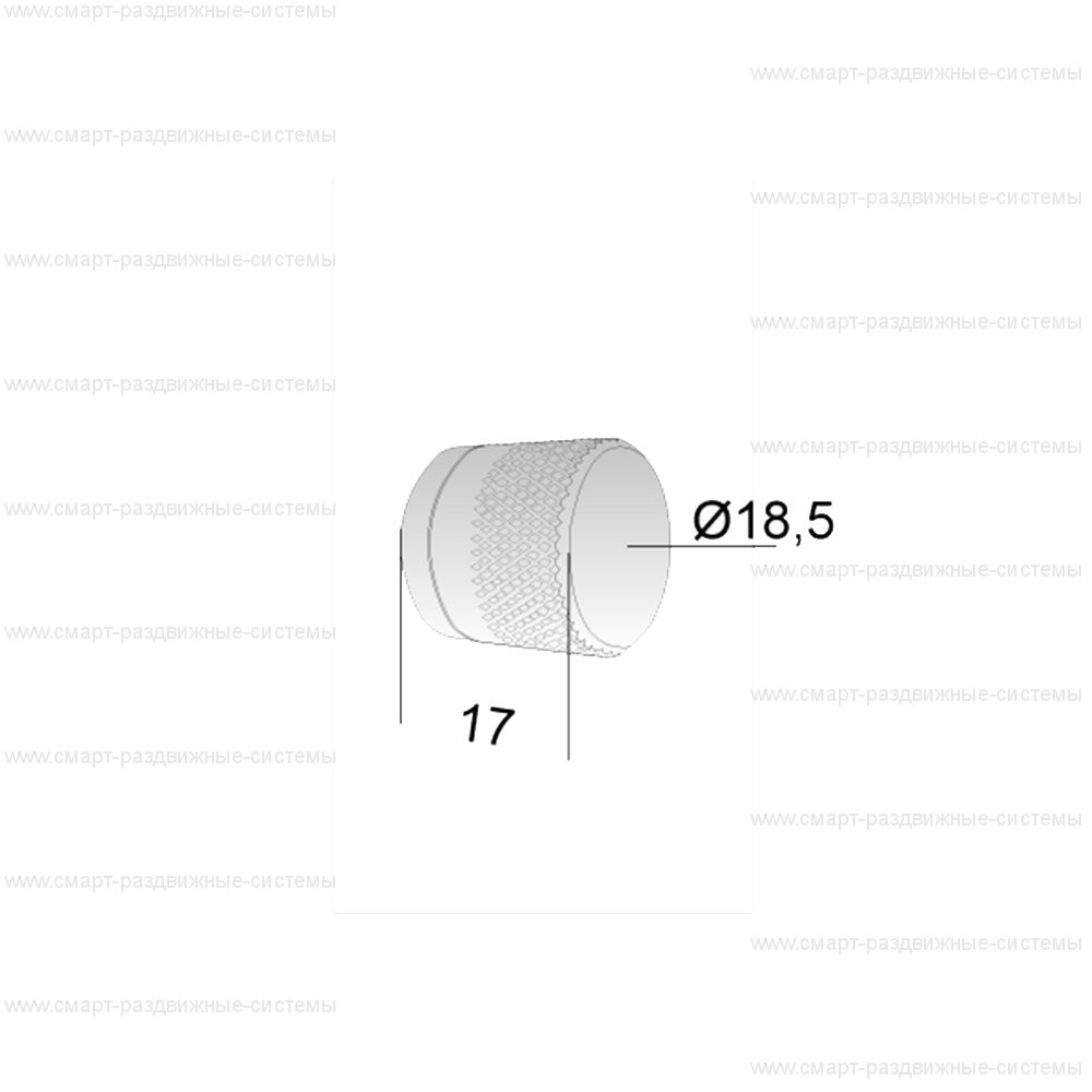 Art937 WC кноб к замку Bonaiti B-NO-HA 937 WC mini