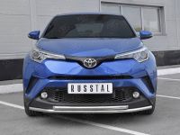 TOYOTA C-HR 2018- Защита переднего бампера d42 секции-d42 дуга TCHZ-003024