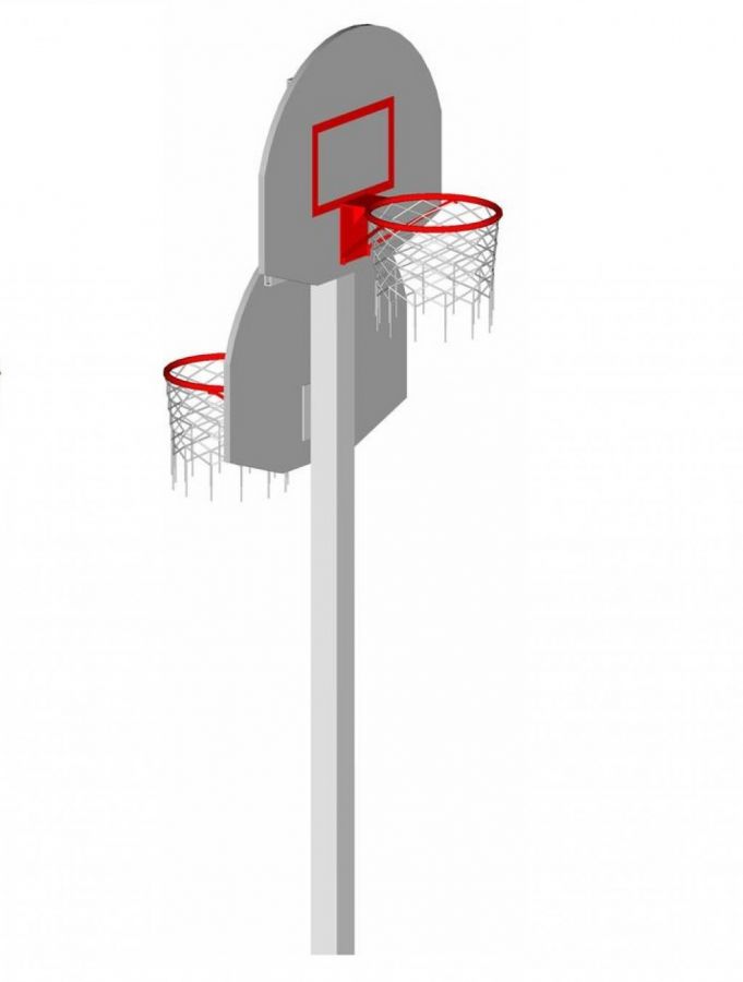 Стойка Баскетбольная с Двумя Щитами