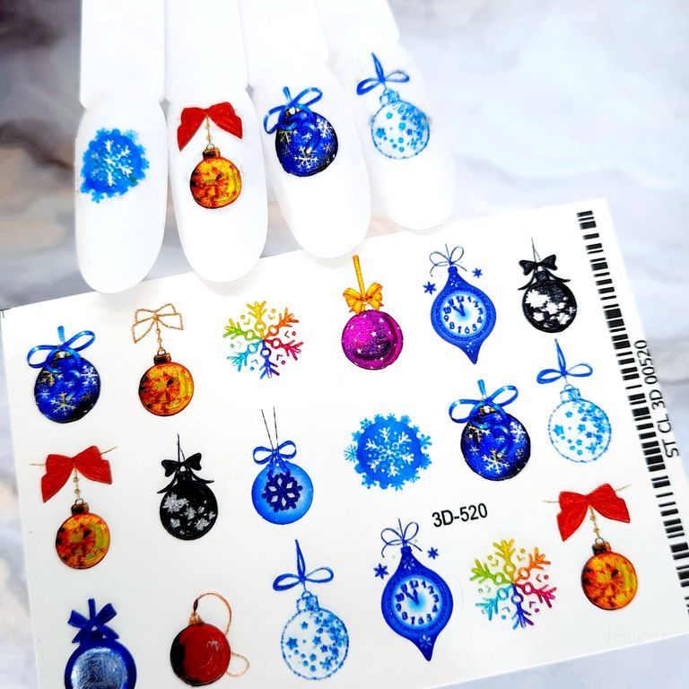 3D ХРУСТАЛЬНЫЙ СЛАЙДЕР-ДИЗАЙН 3D520  СRYSTAL  Зимняя сказка!!  Супер эффект!!!