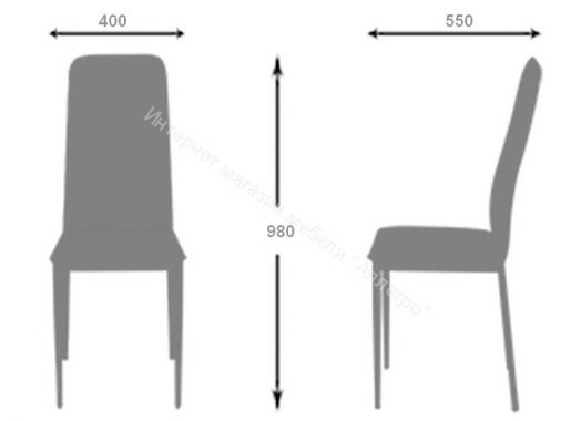 Стул «Капри» (Эмаль)/Кожзам, Ткань