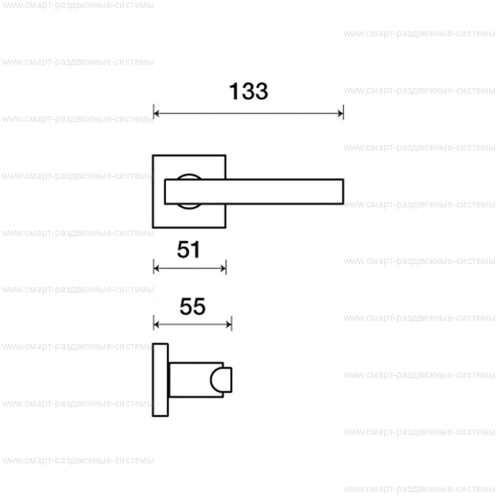 Ручка на розетке Frascio Kale