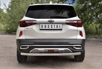 KIA SELTOS 2020- Защита заднего бампера d63 секции KSLZ-003423