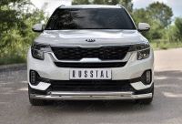 KIA SELTOS 2020- Защита переднего бампера d63 секции-d42 дуга KSLZ-003413