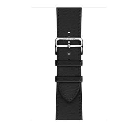 Ремешок Apple Watch Hermès Noir Swift Leather Single Tour из кожи (для корпуса 44/45 мм)