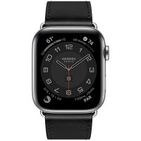 Ремешок Apple Watch Hermès Noir Swift Leather Single Tour