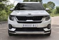 KIA SELTOS 2020-  Защита переднего бампера d42 секции-d42 дуга KSLZ-003411