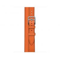 Ремешок Apple Watch Hermès Orange Swift Leather Attelage Double Tour