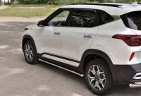 KIA SELTOS 2020- Пороги труба d42 секции (вариант 1) KSLT-0034181