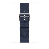 Ремешок Apple Watch Hermès Bleu Navy Swift Leather Single Tour
