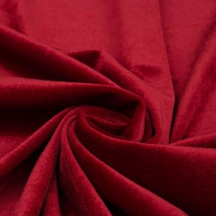 Бархат стрейч - Насыщенный красный 50х40