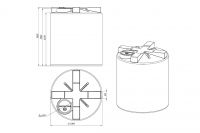 Чертеж емкости пластиковой Т 10000 литров