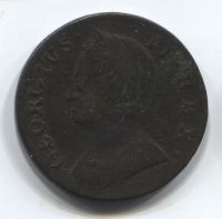 1/2 пенни 1749 Великобритания