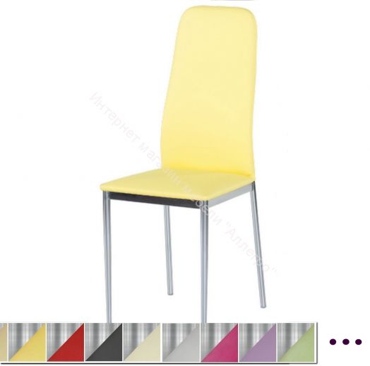 Стул «Вест» (Хром)/Кожзам, Ткань