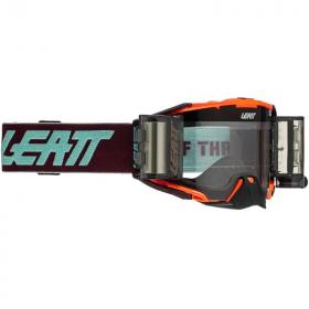 Leatt Velocity 6.5 Roll-Off Neon Org Clear 83%, очки для мотокросса и эндуро с системой грязеочистки