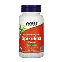 Now Foods Спирулина Spirulina, 500 мг 100 табл