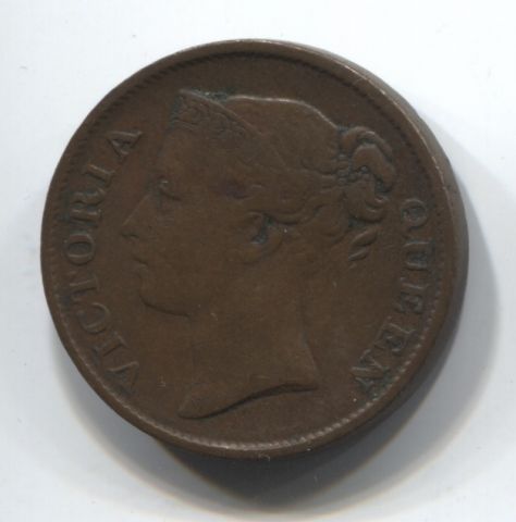 1/2 цента 1845 Стрейтс Сетлментс